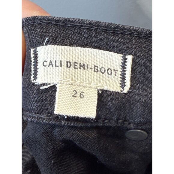 Madewell Cali Demi Boot Jeans Berkeley Black Women’s Size 26 NWT - Picture 11 of 12